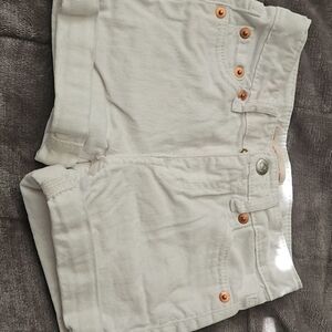 Levi's Kids Denim White Shorts